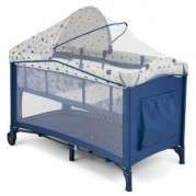 Cestovná postieľka Milly Mally Mirage Deluxe, Blue-white